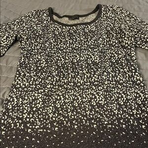 Black and White Patterned Sweater